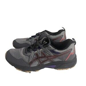 ASICS Women’s Gel-Venture 8 Trail Running Shoes Size 10 Gray Red 1012A708